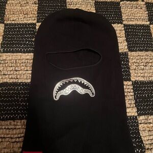 Sprayground Black Balaclava with Shark Design
